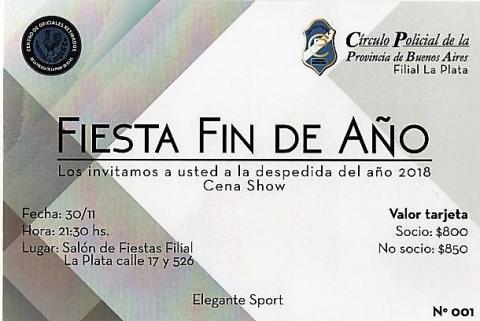 Fiesta Fin de Año 2018